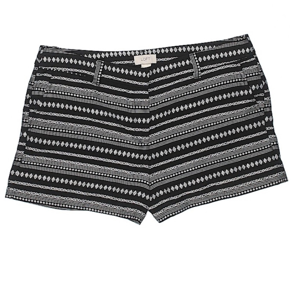Loft Black & White Shorts